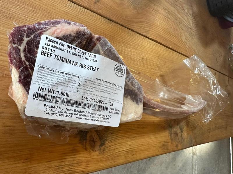 Beef Tomahawk Rib Steak